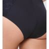 Culotte haute Maxi en dentelle bleu foncée Amourette Charm Ink Gray