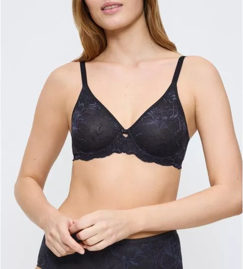 Soutien gorge armatures en dentelle Amourette Charm Ink Gray