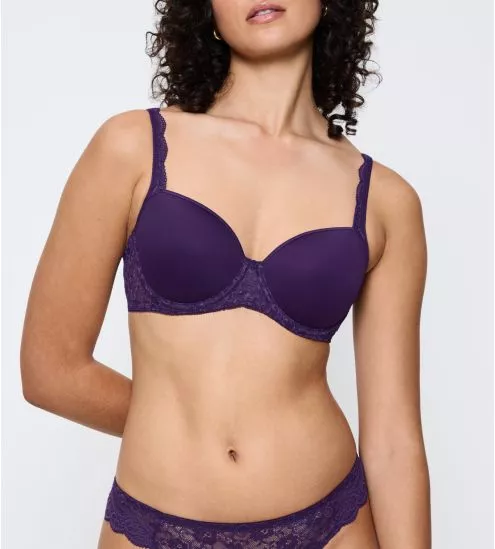 Soutien gorge corbeille violet avec mousse 3D Amourette Royal Purple