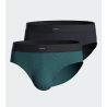 Lot de 2 slips ceinture confortable Noir Vert