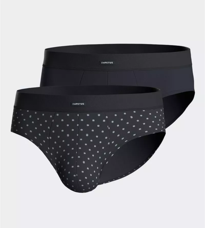 Lot de 2 slips ceinture confortable Marine