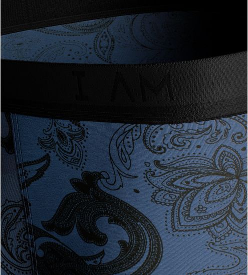 Lot de 2 boxers pour homme en Lyocell Bleu Noir