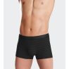 Lot de 2 boxers I AM en microfibre pour homme noir à rayures