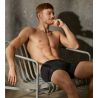 Lot de 2 boxers I AM en microfibre pour homme noir à rayures