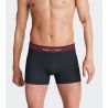 Lot de boxers en coton au motif à carreaux Marine/Bordeaux