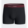 Lot de boxers en coton au motif à carreaux Marine/Bordeaux