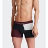 Lot de boxers en coton au motif à carreaux Marine/Bordeaux