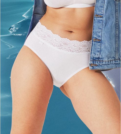 Slip midi Sloggi Romance BLANC 03