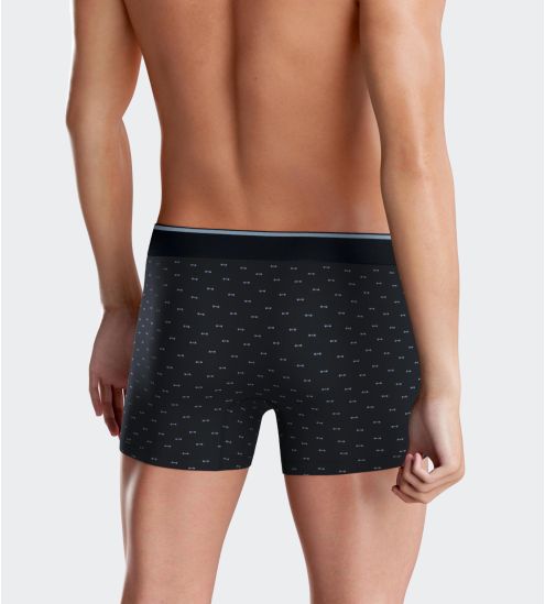 Boxer en coton pour homme noeud papillon bleu ciel Muscaris