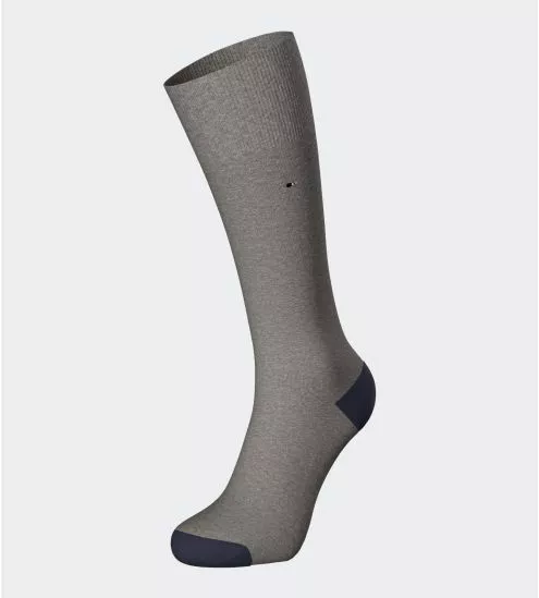 Chaussettes en coton gris avec noeud papillon pour homme