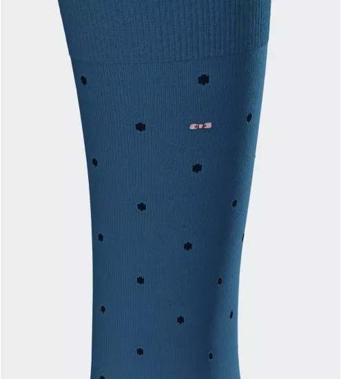 Lot de 2 chaussettes en coton uni + imprimé à pois Midnight