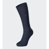 Lot de 2 chaussettes homme en coton Bleu Marine uni + imprimé à pois