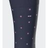 Lot de 2 chaussettes homme en coton Bleu Marine uni + imprimé à pois