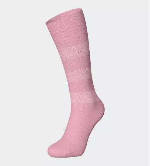 Chaussettes rose homme en coton avec rayures