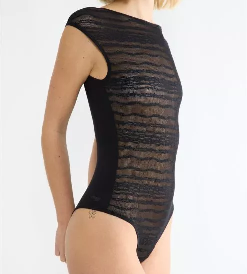 Body réversible en modal noir Free Evolve