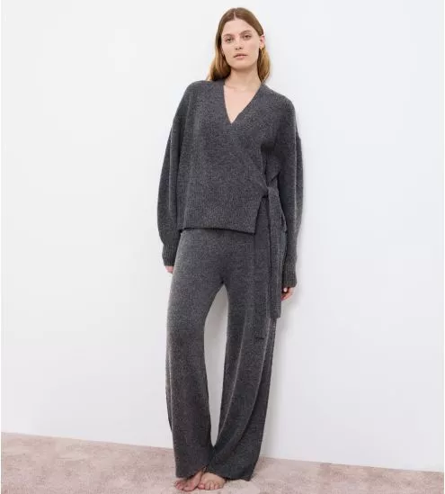 Cardigan gris foncé femme Amourette Cozy