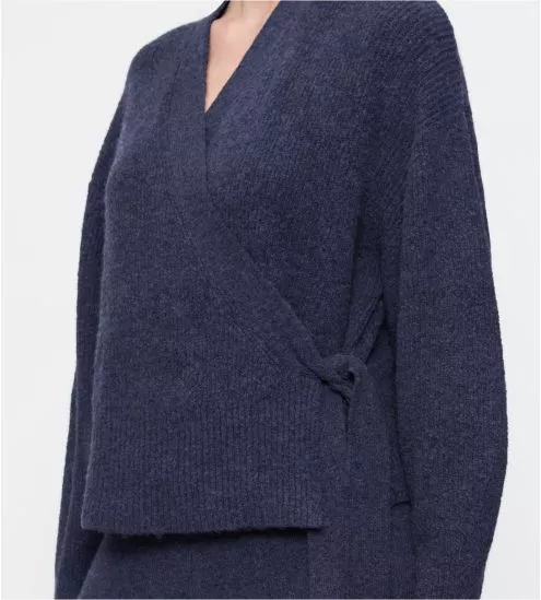 Cardigan bleu foncé femme Amourette Cozy