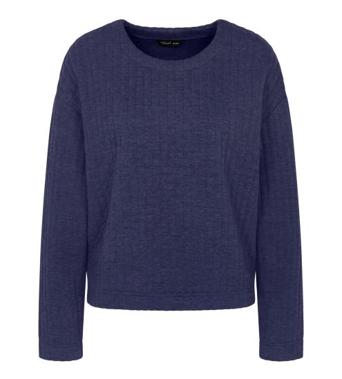 Pull confortable et doux pour femme Bleu Foncé Cozy Comfort