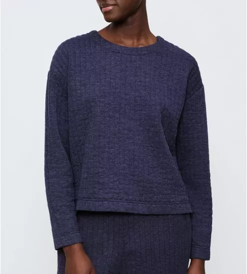 Pull confortable et doux pour femme Bleu Foncé Cozy Comfort