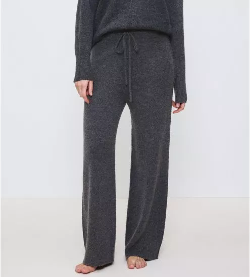 Pantalon doux et confortable gris foncé femme Amourette Cozy