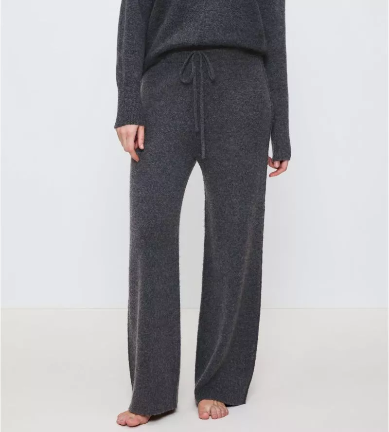 Pantalon doux et confortable gris foncé femme Amourette Cozy