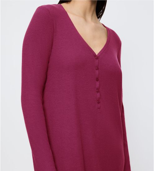 Nuisette douce en coton rouge Mix & Match Sweet Marsala