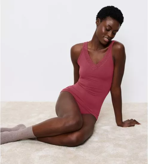 Tank top rouge Feel of Modal Sweet Marsala