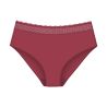 Slip femme rose framboise avec ceinture en dentelle Feel of Modal Sweet Marsala