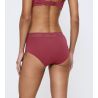 Slip femme rose framboise avec ceinture en dentelle Feel of Modal Sweet Marsala