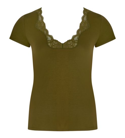 Top manches courtes en modal Simply Perfect Vert Mousse