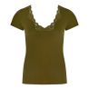 Top manches courtes en modal Simply Perfect Vert Mousse