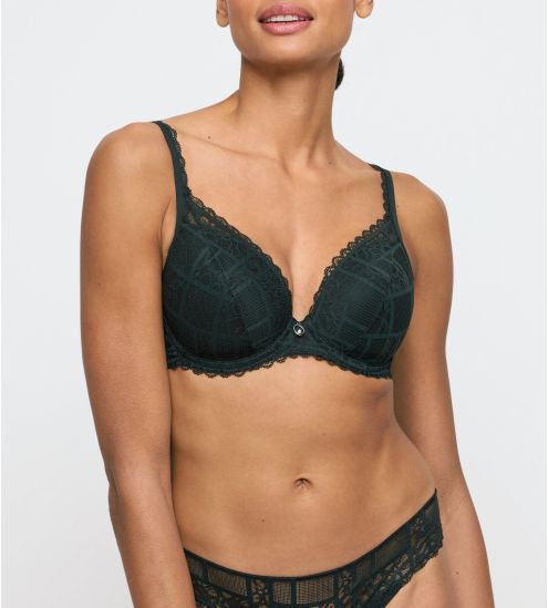 Soutien gorge triangle à coques vert Jadei Deep Forest