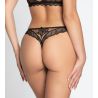 String noir en tulle brodé Désir et Volupté