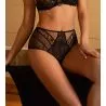 Shorty haut en tullé brodé noir Désir et Volupté