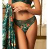 String dentelle vert avec imprimé foral Tropique en Fleurs Nature Tropic