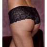 Shorty en dentelle et tulle Abellia Noir