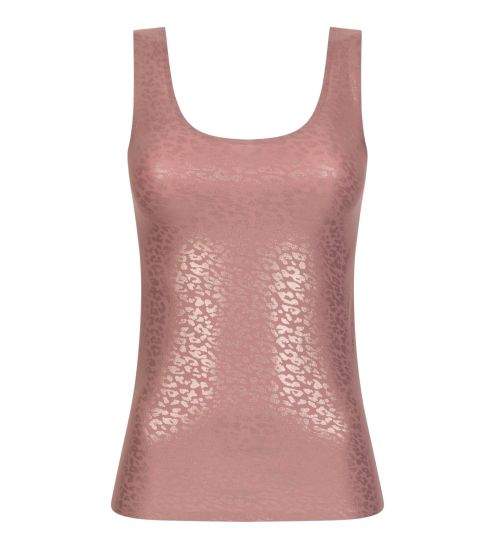 Débardeur imprimé Léopard Rose Softstretch Paillette
