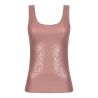 Débardeur imprimé Léopard Rose Softstretch Paillette