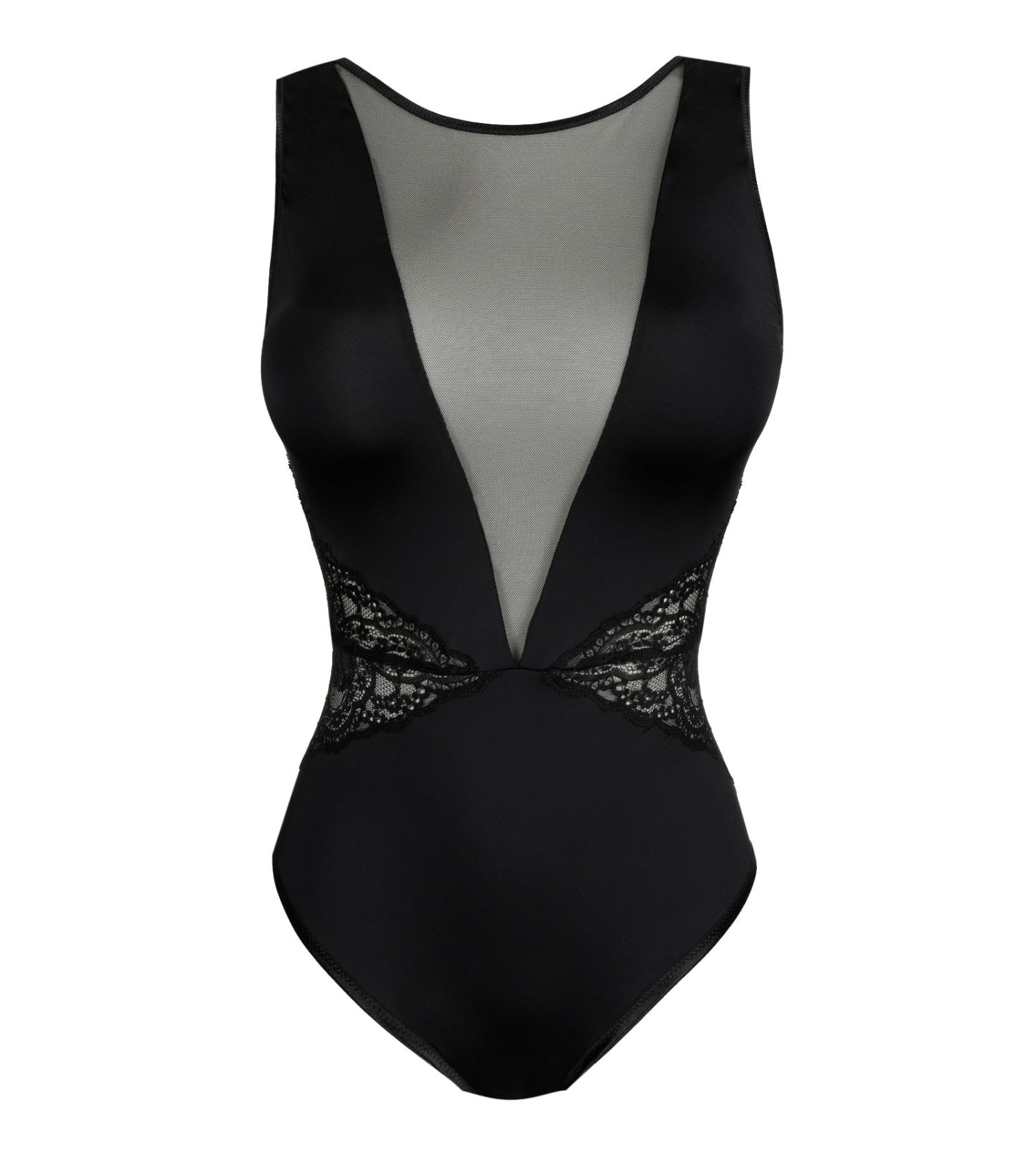 Body Noir Sexy Boohoo - Snap Bottom - Taille 6 (UK) - Neuf Avec étiquette