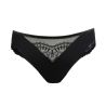 Slip brésilien semi transparent noir Shimla