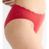 Culotte rouge en dentelle extensible Zero Feel Bliss Shangai Red