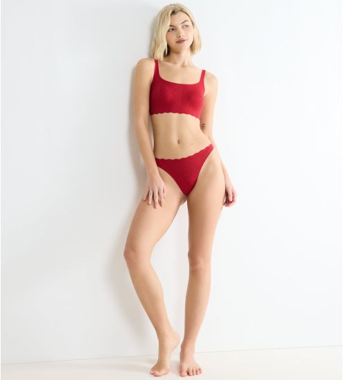 String rouge en dentelle extensible Zero Feel Bliss Shangai Red