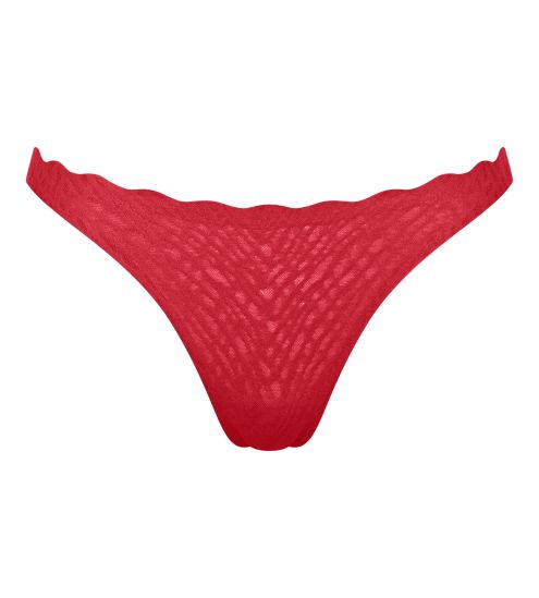 String rouge en dentelle extensible Zero Feel Bliss Shangai Red