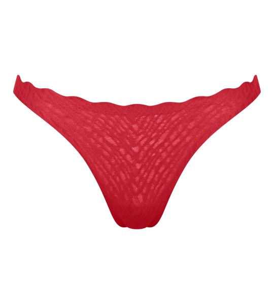 String rouge en dentelle extensible Zero Feel Bliss Shangai Red