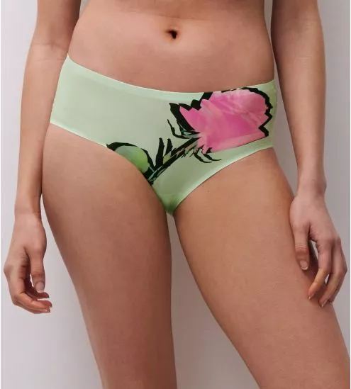 Shorty Softstretch Rose Decoupée Vert/Rose