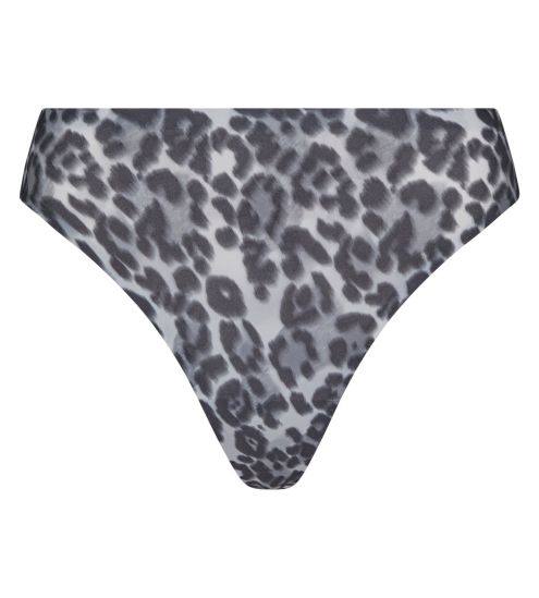 String Softstretch imprimé Léopard Gris