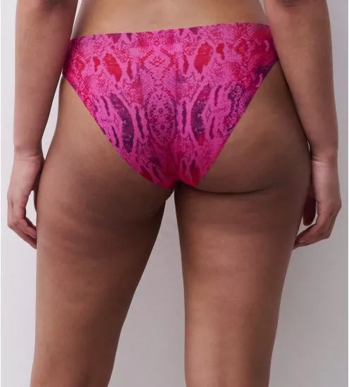 Slip brésilien Pulpies imprimé Serpent Rose