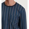 Pyjama homme bleu à rayures verticales Relax Imprint Insignia Blue
