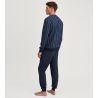 Pyjama homme bleu à rayures verticales Relax Imprint Insignia Blue