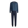 Pyjama homme bleu à rayures verticales Relax Imprint Insignia Blue